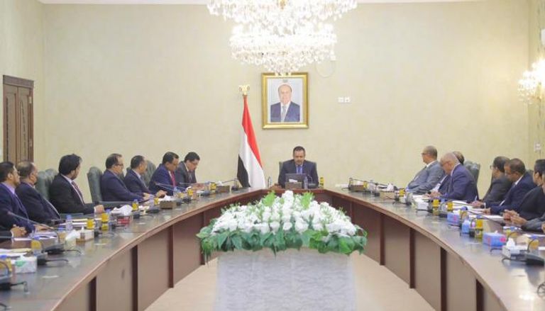 جانب من اجتماع الحكومة اليمنية في عدن