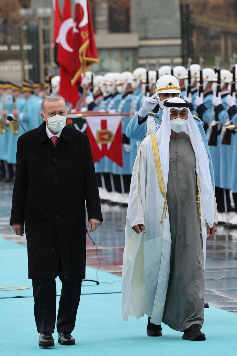 ولي عهد أبوظبي والرئيس التركي