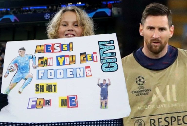 مشجع مان سيتي ليونيل ميسي