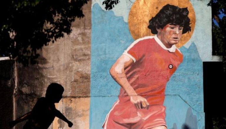 مارادونا على الحوائط دييجو أرماندو مارادونا