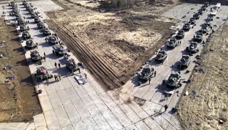 قوات روسية على الحدود الأوكرانية