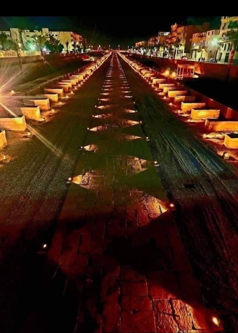 طريق الكباش في الأقصر