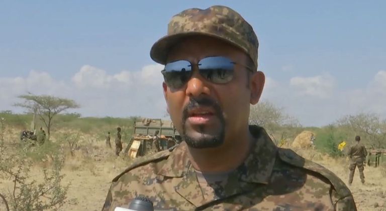 رئيس الوزراء الاثيوبي آبي أحمد بمناطق العمليات 