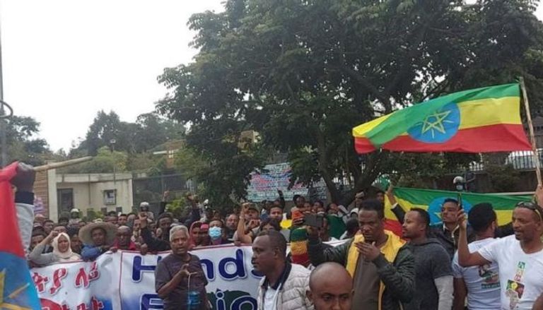 مظاهرات في إثيوبيا تندد بالتدخل الخارجي
