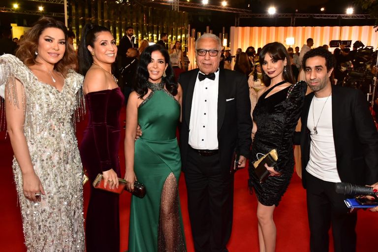 يسرا وإلهام شاهين في افتتاح مهرجان القاهرة السينمائي