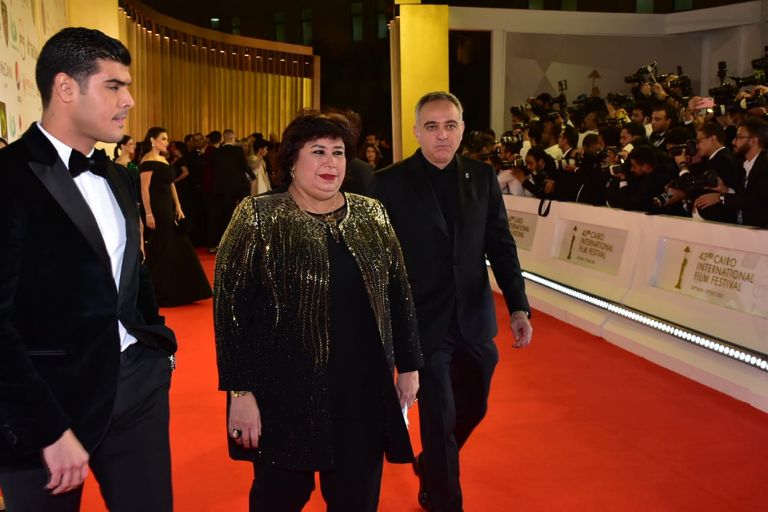 يسرا وإلهام شاهين في افتتاح مهرجان القاهرة السينمائي