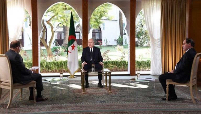 مقابلة الرئيس الجزائري عبدالمجيد تبون مع وسائل إعلام محلية