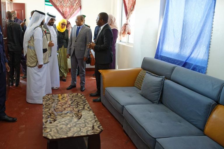 جانب من فعاليات افتتاح أحد المشروعين في زنجبار