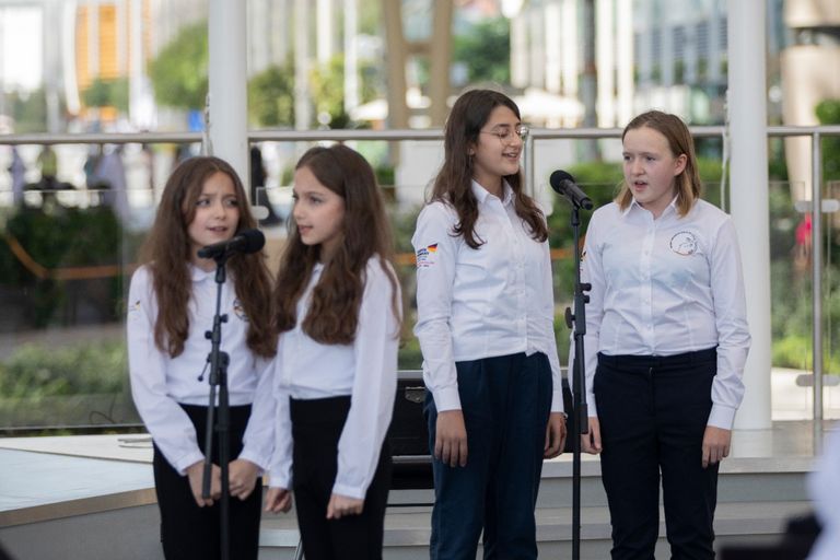 جانب من احتفالات اليوم الوطني لألمانيا في إكسبو 2020 دبي