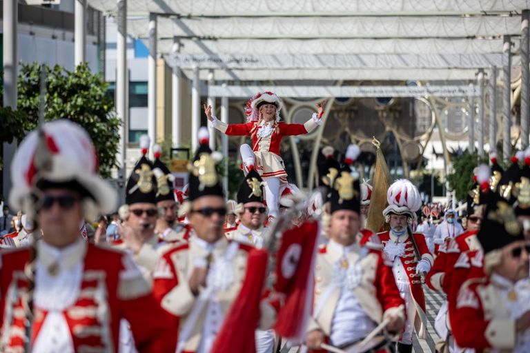 جانب من احتفالات اليوم الوطني لألمانيا في إكسبو 2020 دبي