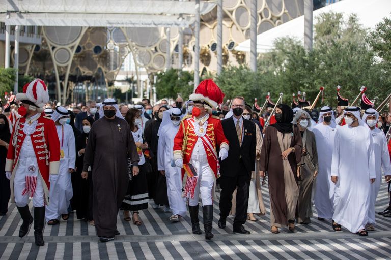 جانب من احتفالات اليوم الوطني لألمانيا في إكسبو 2020 دبي
