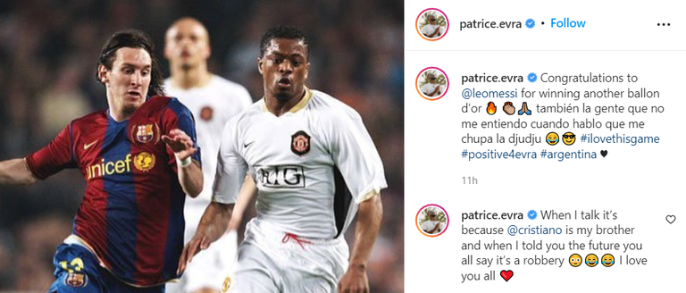 باتريس إيفرا نجم مانشستر يونايتد السابق