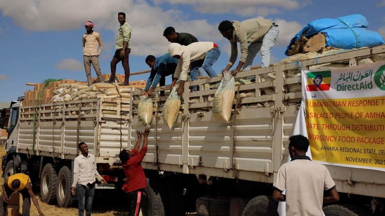 مساعدات كويتية لنازحي إقليم أمهرة 