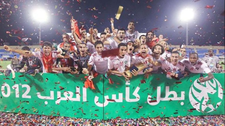 منتخب المغرب بطل آخر نسخة لبطولة كأس العرب منتخب المغرب