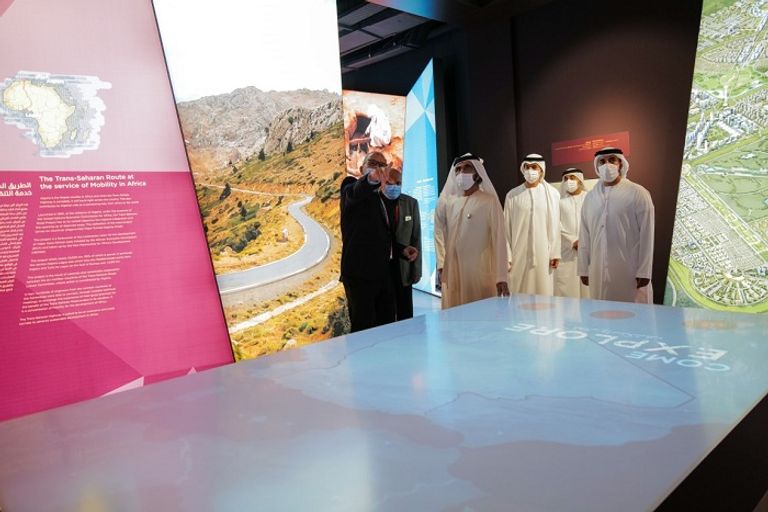 محمد بن راشد يزور جناح الجزائر في إكسبو 2020 دبي