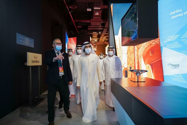 محمد بن راشد يزور جناح الجزائر في إكسبو 2020 دبي
