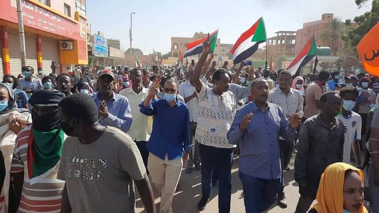 مظاهرات في الخرطوم 
