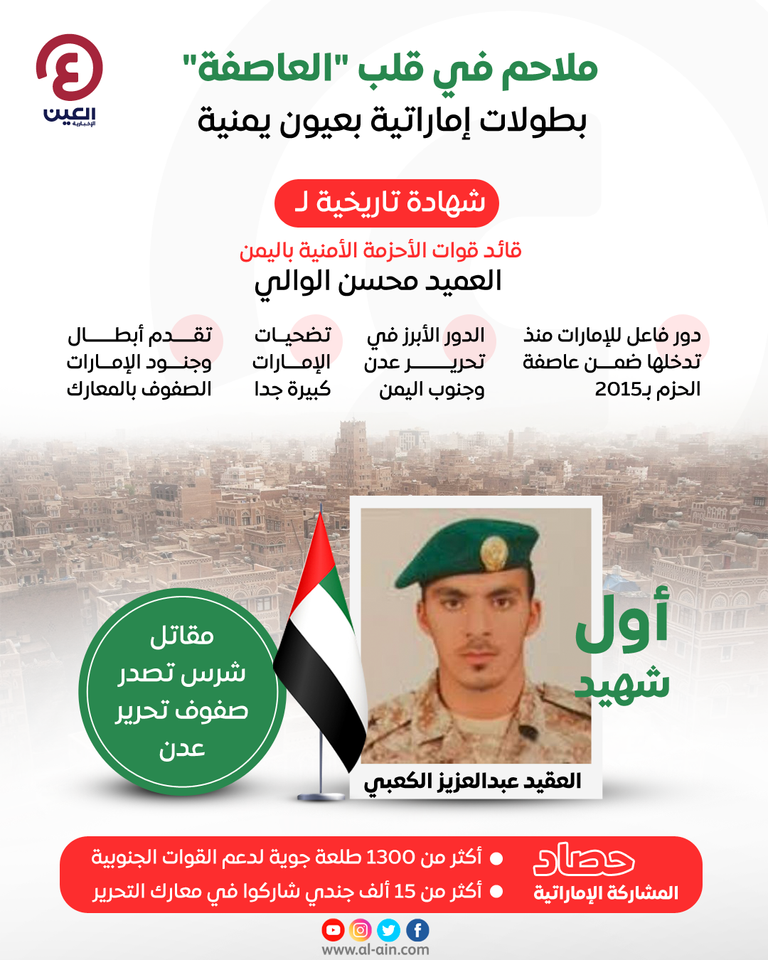 أول شهيد إماراتي في اليمن