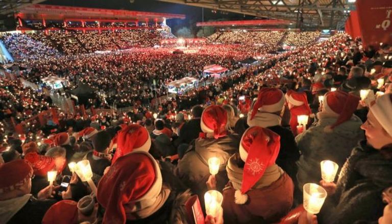 حفل سابق لأغاني الكريسماس بملعب يونيون برلين