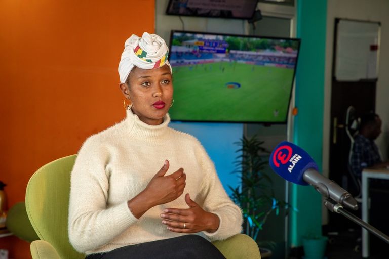 لوزا أبرا لاعبة منتخب إثيوبيا للسيدات