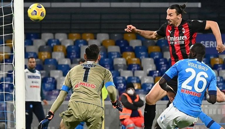 إبرا ضد نابولي زلاتان إبراهيموفيتش وماسيمليانو أليجري