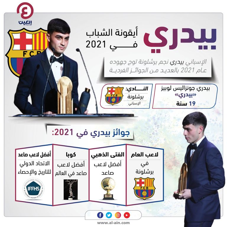 بيدري يتوج بجائزة كوبا