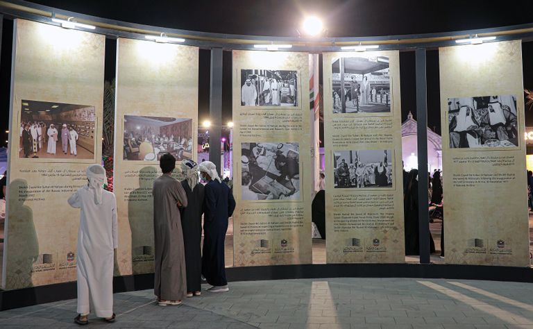 جانب من المعروضات في مهرجان الشيخ زايد