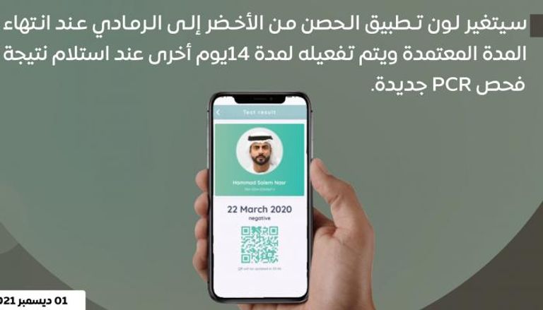 مدة تفعيل اللون الأخضر 14 يوما