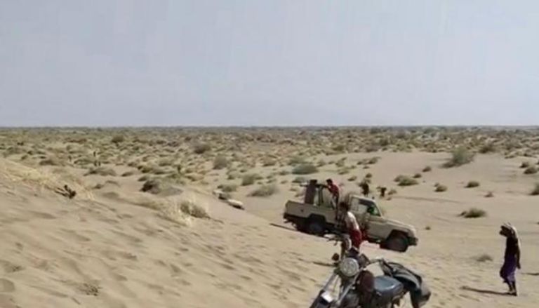 جانب من معارك تقدم القوات المشتركة في مديرية الجراحي اليمنية