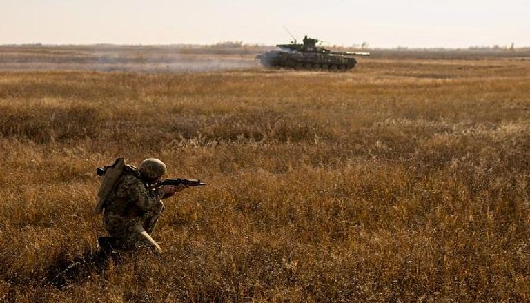  قوات أوكرانية تجري تدريبات بالقرب من القرم