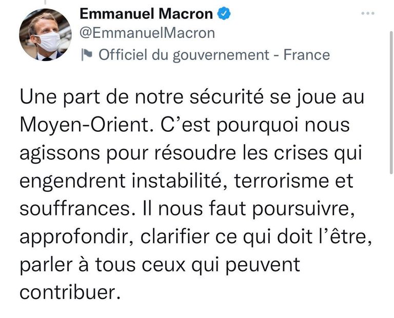 الرئيس الفرنسي إيمانويل ماكرون