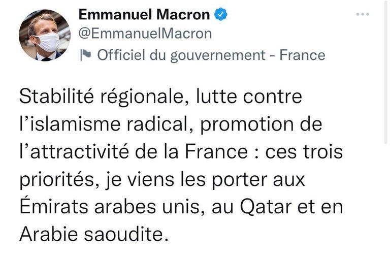 الرئيس الفرنسي إيمانويل ماكرون