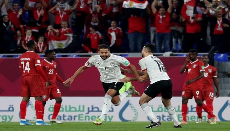 مصر ضد السودان في كأس العرب 2021