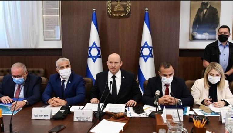 جانب من اجتماع الحكومة الإسرائيلية برئاسة بينيت