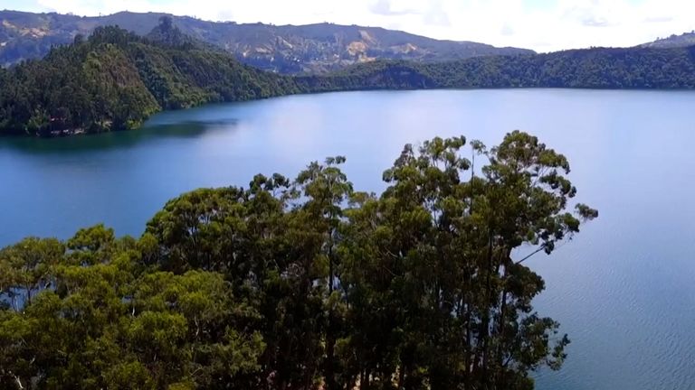 بحيرة ونتشي بإقليم أوروميا جنوبي غربي إثيوبيا