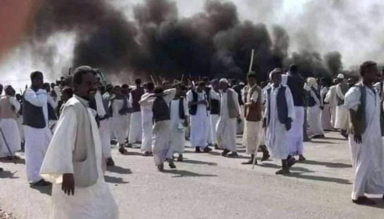 احتجاجات سابقة بإقليم شرق السودان
