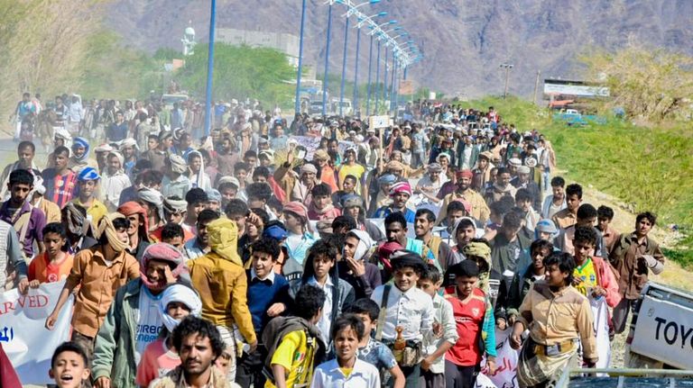 مظاهرات اليمنيين في شبوة ضد فساد الإخوان