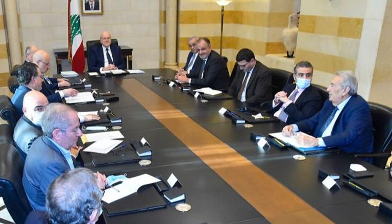 جانب من اجتماع حكومة لبنان لمتابعة إجراءات مكافحة التهريب