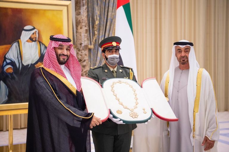 الشيخ محمد بن زايد آل نهيان والأمير محمد بن سلمان