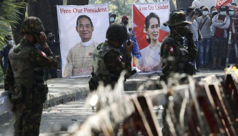 احتجاجات مناهضة لعسكر ميانمار- أرشيفية
