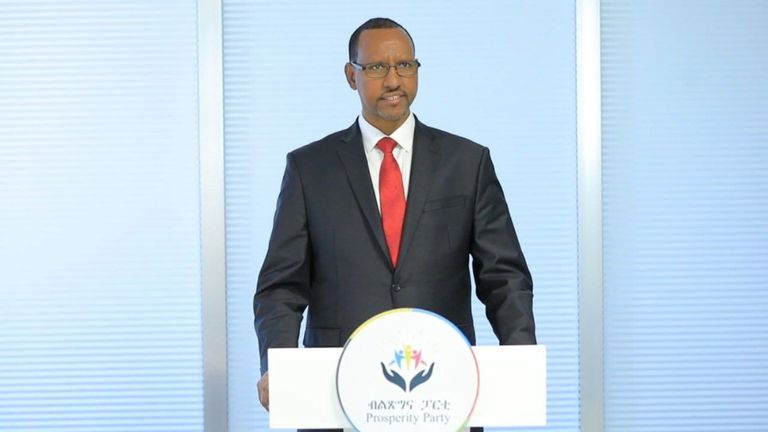 آدم فرح، الأمين العام لحزب الازدهار الإثيوبي رئيس الوزراء الإثيوبي آبي أحمد