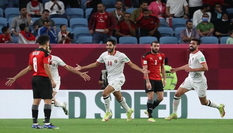 مباراة مصر والأردن في كأس العرب 2021