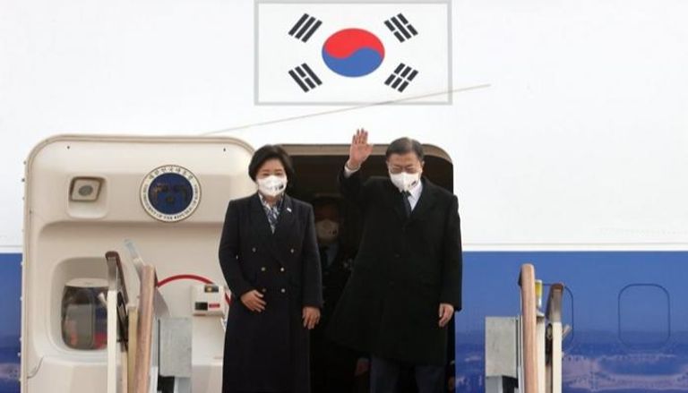 الرئيس الكوري الجنوبي مغادرا سيول