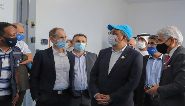  مدير عام منظمة الصحة العالمية أثناء الزيارة