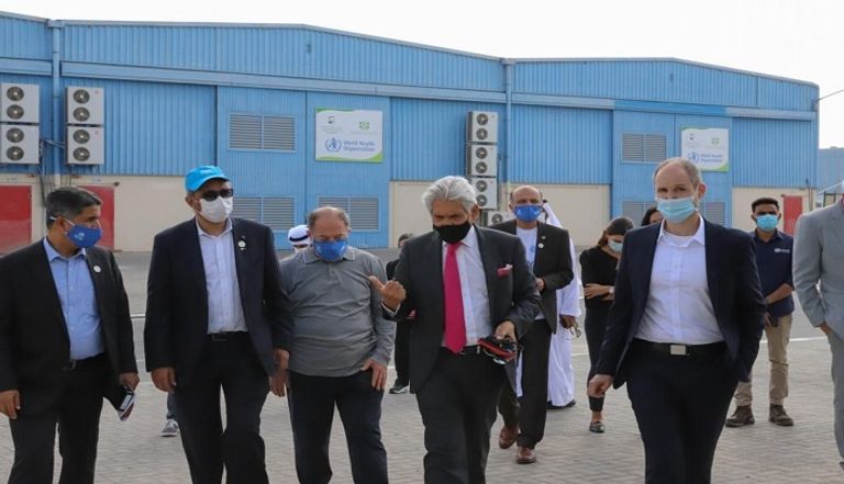  مدير عام منظمة الصحة العالمية أثناء الزيارة
