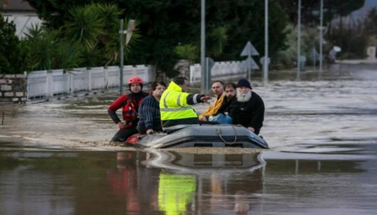 فيضانات عارمة في اليونان