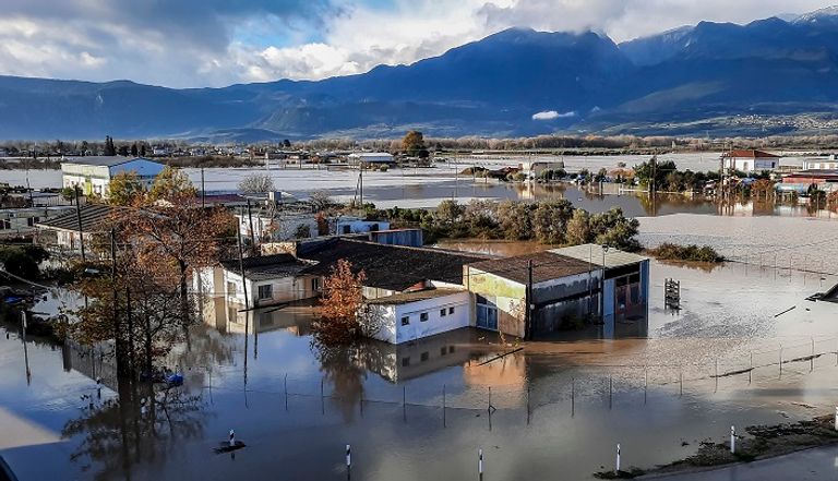 فيضانات عارمة في اليونان