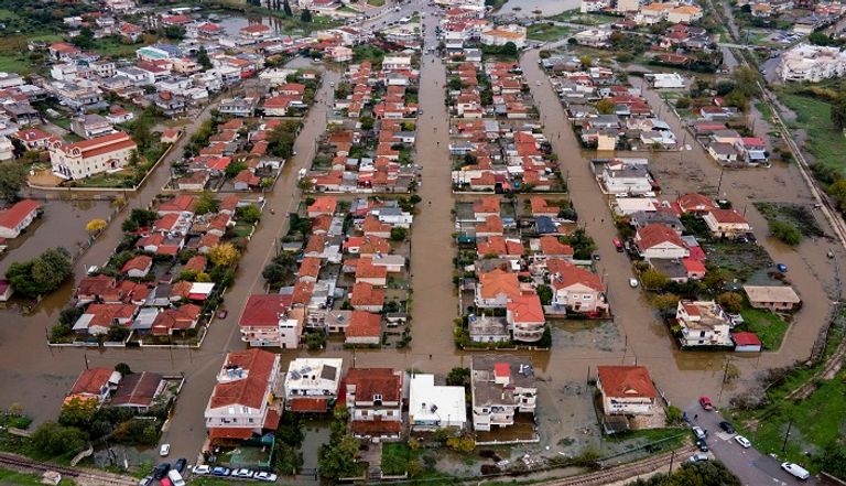 فيضانات عارمة في اليونان