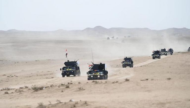 قوة أمنية خلال عملية لملاحقة داعش شرق العراق- أرشيفية