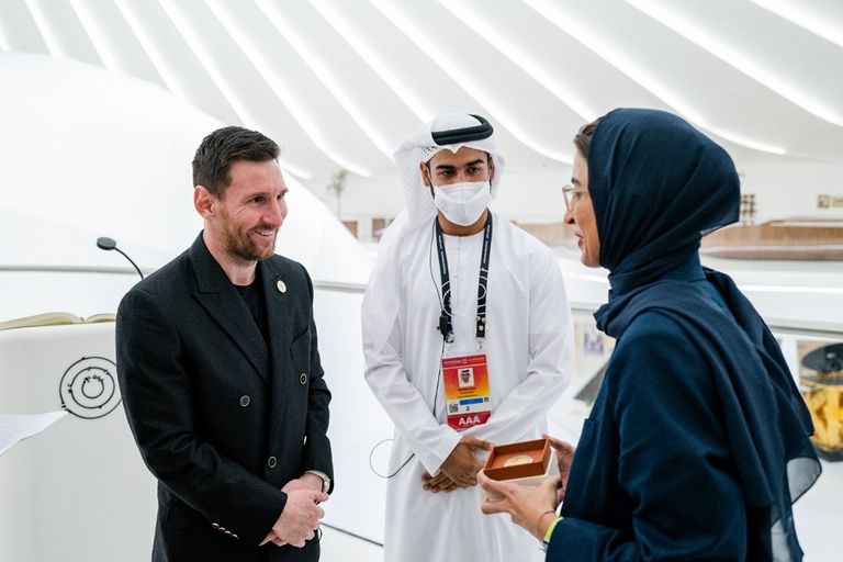 ميسي في معرض إكسبو دبي 2020